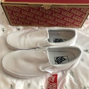 BRAND NEW White Slip-On Vans
